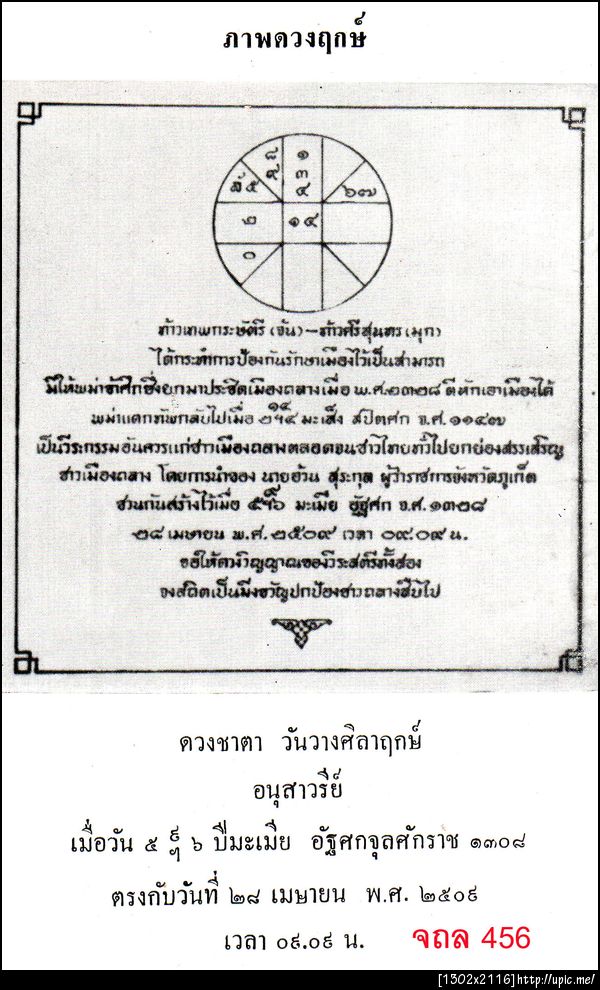 456 ศิลาฤกษ์อนุสาวรีย์