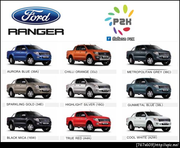 สีแต้มรถ ford ranger