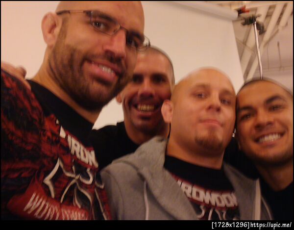 me and the guys backstage after the fight. i won : )