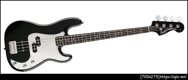 Squier P.Bass black&chrome